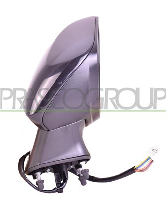 DOOR MIRROR RIGHT-ELECTRIC-BLACK-HEATED-FOLDABLE-CONVEX-CHROME