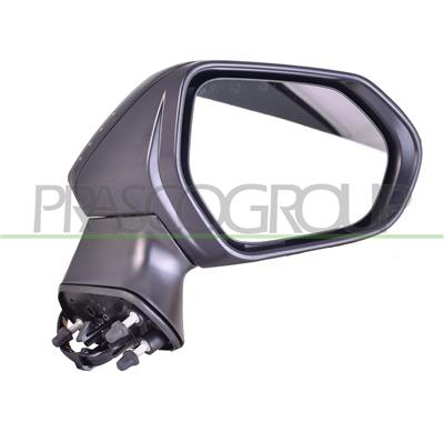 DOOR MIRROR RIGHT-ELECTRIC-BLACK-HEATED-FOLDABLE-CONVEX-CHROME