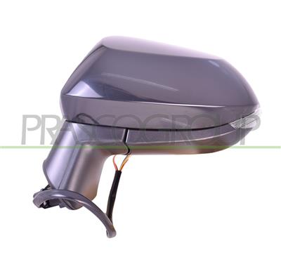 DOOR MIRROR LEFT-ELECTRIC-BLACK-HEATED-FOLDABLE-CONVEX-CHROME