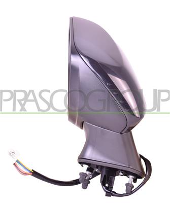 DOOR MIRROR LEFT-ELECTRIC-BLACK-HEATED-FOLDABLE-CONVEX-CHROME