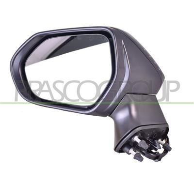 DOOR MIRROR LEFT-ELECTRIC-BLACK-HEATED-FOLDABLE-CONVEX-CHROME
