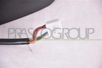 DOOR MIRROR LEFT-ELECTRIC-HEATED-PRIMED-WITH LAMP-FOLDABLE-WITH BLIS-CONVEX-CHROME-9 PINS