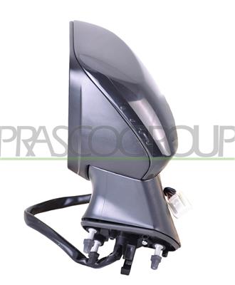 DOOR MIRROR LEFT-ELECTRIC-PRIMED-HEATED-FOLDABLE-WITH LAMP-WITH MEMORY-CONVEX-11 PINS