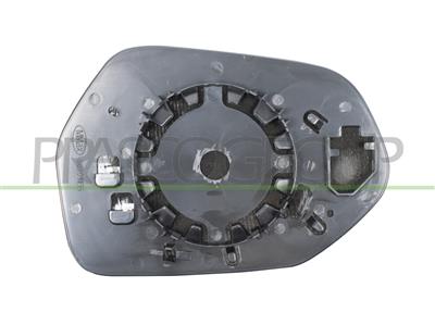MIRROR GLASS BASE RIGHT-HEATED-CONVEX-CHROME