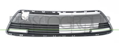 BUMPER GRILLE-CENTRE BLACK-WITH DAY RUNNING LIGHT HOLES