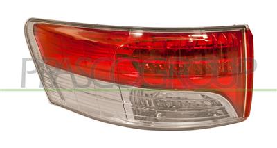 TAIL LAMP LEFT-OUTER-RED/CLEAR-WITHOUT BULB HOLDER MOD. 4 DOOR