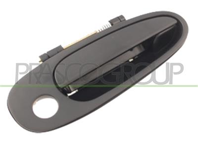 FRONT DOOR HANDLE RIGHT-OUTER-BLACK-WITH KEY HOLE