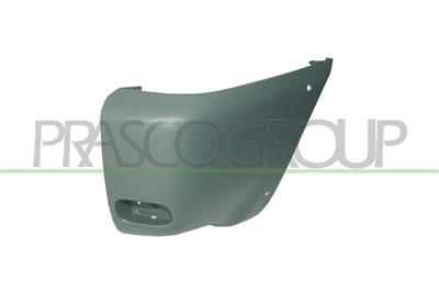 REAR BUMPER END CUP RIGHT-DARK GRAY-WITH REFLEX HOLE-WITH WING EXTENSION HOLES MOD. 5 DOOR