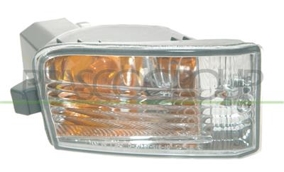 FRONT BUMPER LAMP RIGHT-CLEAR-WITH BULB HOLDER-WITH FOG LAMP HOLE-SAE HOMOLOGATION
