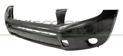 FRONT BUMPER-BLACK-SMOOTH FINISH TO BE PRIMED-WITH WHEEL-ARCH EXTENSION HOLES