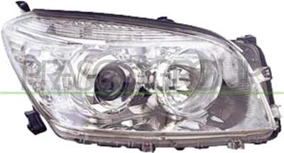 OPTICA IZQUIERDA H11+HB3 ELECTRICA-CROMADA-CON MOTOR
