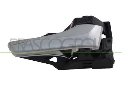 FRONT/REAR DOOR HANDLE RIGHT-INNER-WITH CHROME LEVER-BLACK CLOSE BUTTON-BLACK HOUSING