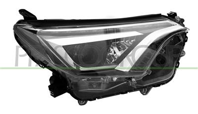 HEADLAMP RIGHT-ELECTRIC-WITH MOTOR-LED-BLACK