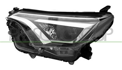 HEADLAMP LEFT-ELECTRIC-WITH MOTOR-LED-BLACK