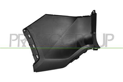 REAR BUMPER END CUP RIGHT-BLACK-SMOOTH-FINISH TO BE PRIMED