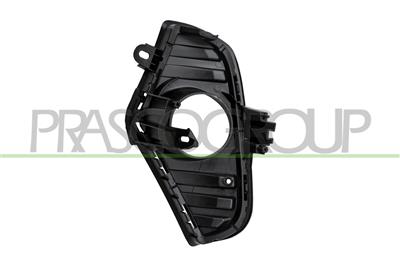 FRONT BUMPER GRILLE RIGHT-BLACK-WITH FOG LAMP HOLE