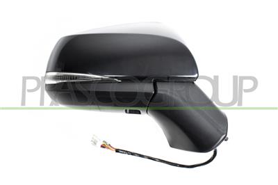 DOOR MIRROR RIGHTLEFT-ELECTRIC-HEATED-BLACK-WITH LAMP-FOLDABLE-WITH AMBIENT LIGHT-WITH BLIS-CONVEX