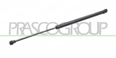 TAILGATE GAS SPRING LEFT - 245 N - L 502,5 mm - S 192,5 mm - Ø 18 mm - Ø 8 mm