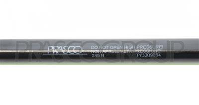 TAILGATE GAS SPRING LEFT - 245 N - L 502,5 mm - S 192,5 mm - Ø 18 mm - Ø 8 mm