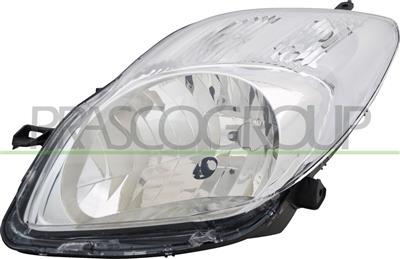 HEADLAMP LEFT H4 ELECTRIC-WITHOUT MOTOR-CHROME