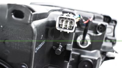 HEADLAMP RIGHT HIR2 ELECTRIC-WITHOUT MOTOR-WITH CORNER PROJECTOR-BLACK