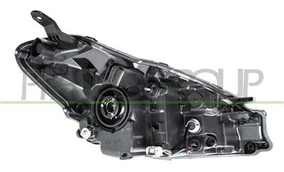 HEADLAMP LEFT HIR2 ELECTRIC-WITHOUT MOTOR-WITH CORNER PROJECTOR-BLACK