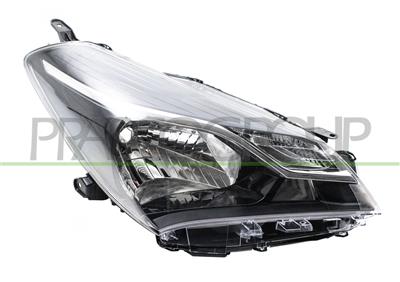 HEADLAMP RIGHT H4 ELECTRIC-WITH MOTOR-WITH DAY RUNNING LIGHT W21/5W