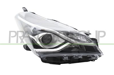 HEADLAMP RIGHT HIR2 ELECTRIC-WITHOUT MOTOR-WITH CORNER PROJECTOR-BLACK
