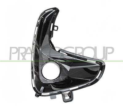 BUMPER GRILLE RIGHT-BLACK-GLOSSY-WITH FOG LAMP HOLE