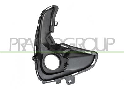 BUMPER GRILLE LEFT-BLACK-GLOSSY-WITH FOG LAMP HOLE