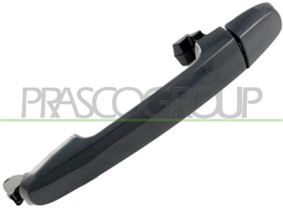 FRONT DOOR HANDLE RIGHT-OUTER-SMOOTH-BLACK-WITHOUT KEY HOLE