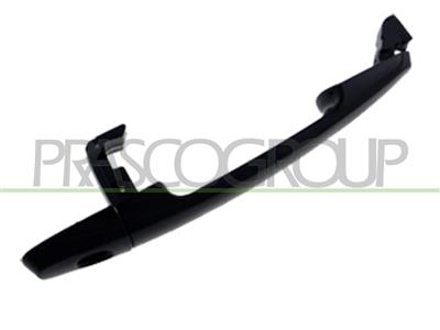 FRONT DOOR HANDLE RIGHT/LEFT-OUTER-SMOOTH-BLACK-WITH KEY HOLE