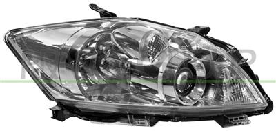 OPTICA DERECHA H11+HB3 ELECTRICA-SIN MOTOR