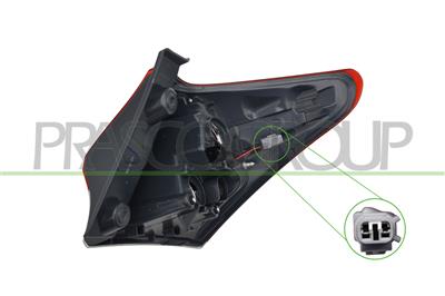 TAIL LAMP LEFT-OUTER-WITHOUT BULB HOLDER MOD. 3/5 DOOR-LED