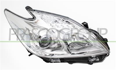 HEADLAMP RIGHT H11+HB3 ELECTRIC-WITHOUT MOTOR-CHROME