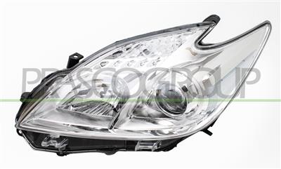 HEADLAMP LEFT H11+HB3 ELECTRIC-WITHOUT MOTOR-CHROME