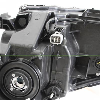 HEADLAMP RIGHT HIR2 ELECTRIC-WITHOUT MOTOR-WITH CORNER PROJECTOR-BLACK-LED