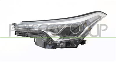 HEADLAMP LEFT HIR2 ELECTRIC-WITHOUT MOTOR-WITH CORNER PROJECTOR-BLACK-LED
