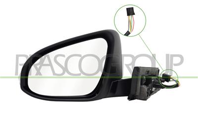 RETROVISORE SINISTRO-ELETTRICO-CON PRIMER-TERMICO-CON FANALE-CONVESSO-7 PIN