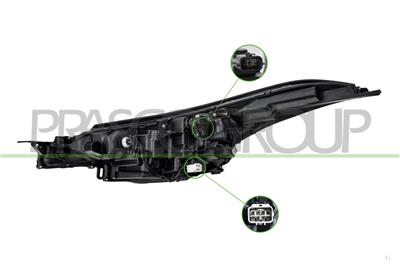 PROIETTORE DESTRO-ELETTRICO-CON MOTORE-LED-VERSIONE FEKA