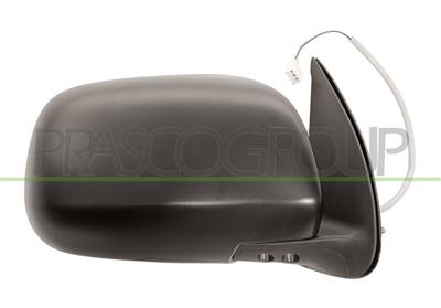 DOOR MIRROR RIGHT-ELECTRIC-BLACK-CONVEX-CHROME