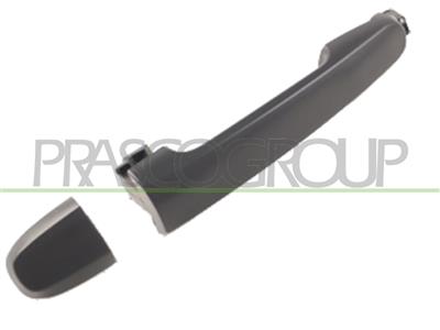 FRONT DOOR HANDLE RIGHT-OUTER-BLACK-WITHOUT KEY HOLE