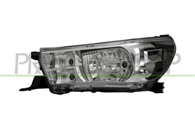 HEADLAMP LEFT H4-ELECTRIC-WITH MOTOR-CHROME