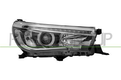 HEADLAMP RIGHT HB3 ELECTRIC-WITH MOTOR-LED-BLACK