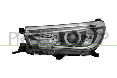 HEADLAMP LEFT HB3 ELECTRIC-WITH MOTOR-LED-BLACK