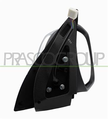 ESPEJO DERECHO ELECTRICO-NEGRO-ABATIBLE-CON PILOTO-CONVEXO/CROMADO-CON CARCASA CROMADA