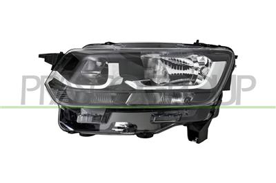 PROIETTORE DESTRO H1+H7-ELETTRICO-CON MOTORE-CON LUCE DIURNA-W21-5W