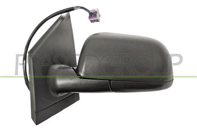 DOOR MIRROR LEFT-ELECTRIC-HEATED-BLACK