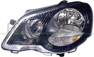 HEADLAMP LEFT H7+H1 ELECTRIC-WITH MOTR-BLACK/SPORT