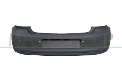 REAR BUMPER-PRIMED-WITH PDC HOLES+SENSOR HOLDERS-WITH SINGLE EXHAUST BIG ON LEFT SIDE